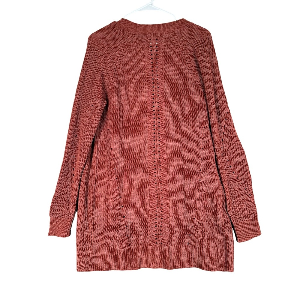 Love Ellie NWOT‎ Women’s S Small Rust Orange Open Cardigan Boho Hippie Fa… - Picture 2 of 11